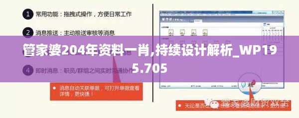 管家婆204年资料一肖,持续设计解析_WP195.705