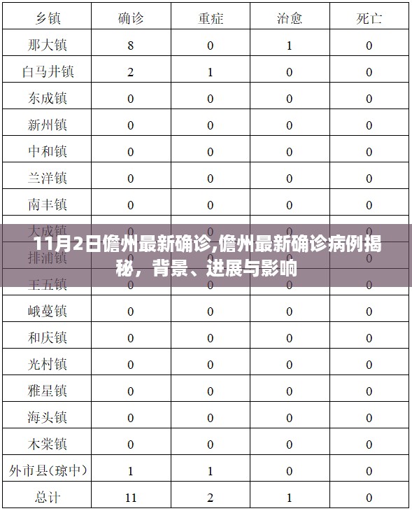 揭秘儋州最新确诊病例，背景、进展与影响分析