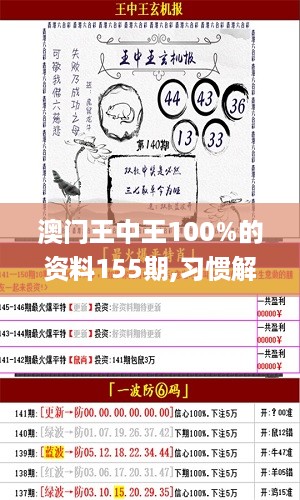 澳门王中王100%的资料155期,习惯解答解释落实_说明款78.634