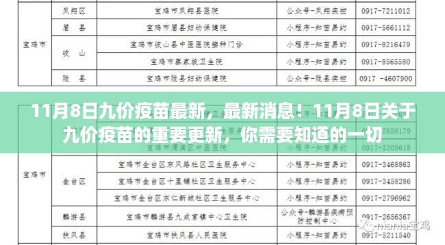 11月8日九价疫苗最新更新与重要消息解读，你需要知道的一切