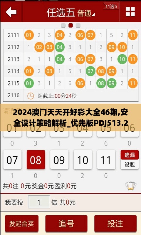 2024澳门天天开好彩大全46期,安全设计策略解析_优先版PDJ513.22