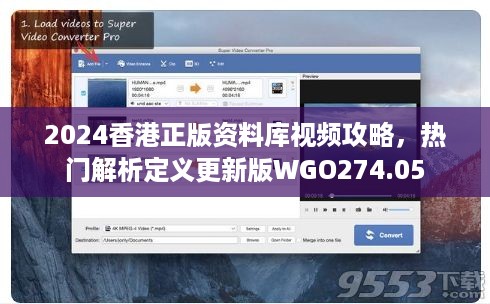 2024香港正版资料库视频攻略，热门解析定义更新版WGO274.05