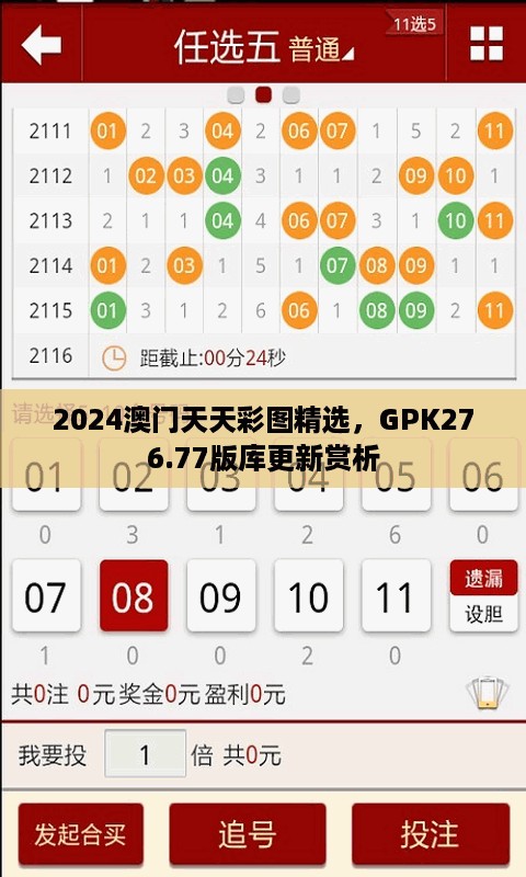 2024澳门天天彩图精选，GPK276.77版库更新赏析