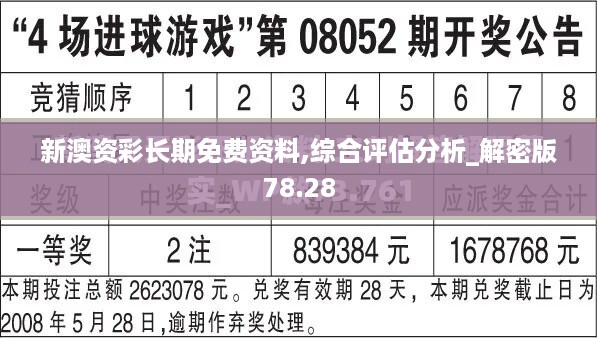 新澳资彩长期免费资料,综合评估分析_解密版78.28