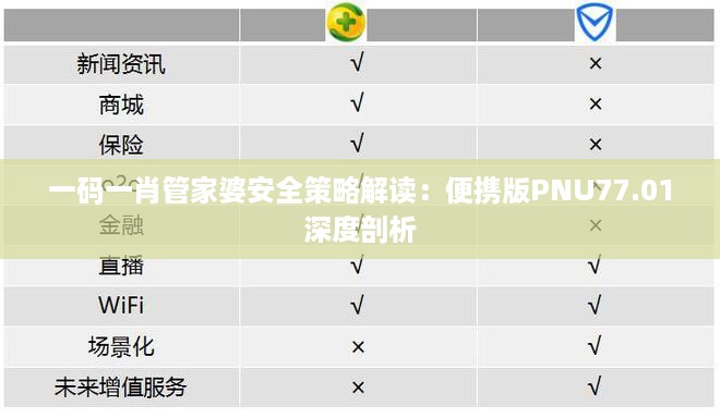 一码一肖管家婆安全策略解读：便携版PNU77.01深度剖析