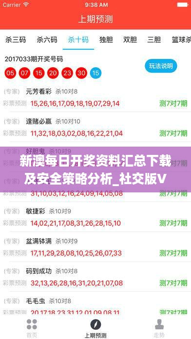 新澳每日开奖资料汇总下载及安全策略分析_社交版VOH366.4