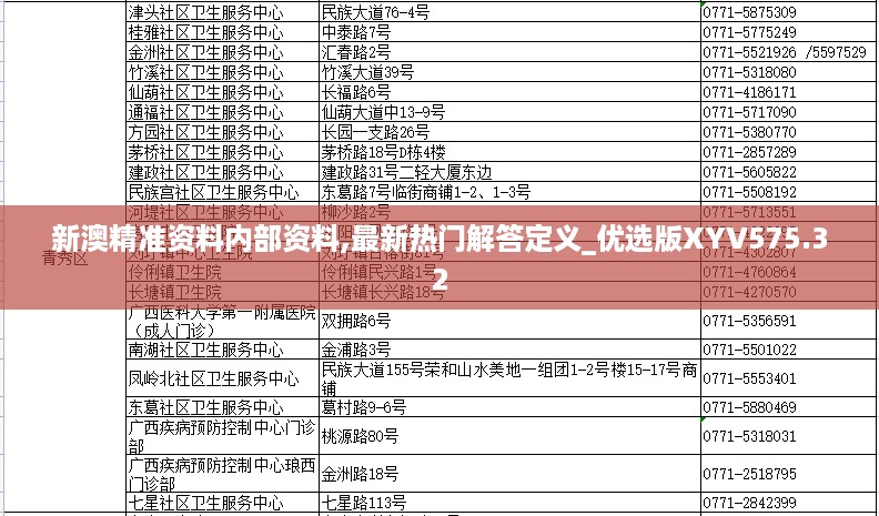 新澳精准资料内部资料,最新热门解答定义_优选版XYV575.32