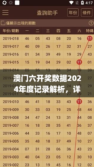 澳门六开奖数据2024年度记录解析，详尽资料汇编_ZQA646.17