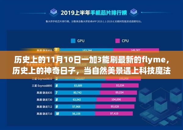 历史上的神奇日子，自然美景与科技魔法交汇之时，启程寻找内心宁静——当11月10日一加3刷新最新flyme时刻