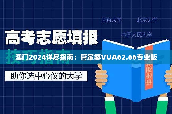 澳门2024详尽指南：管家婆VUA62.66专业版