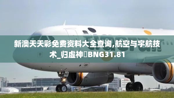 新澳天天彩免费资料大全查询,航空与宇航技术_归虚神衹BNG31.81