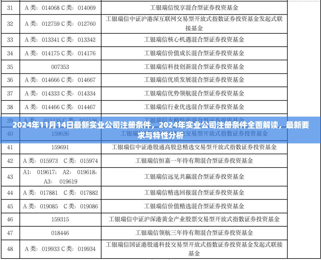 2024年实业公司注册条件全面解读与最新要求特性分析