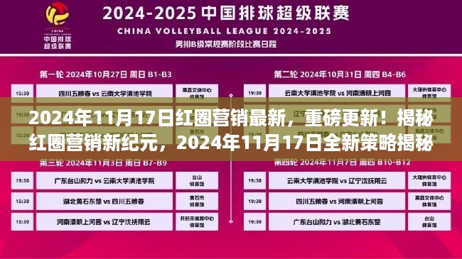 揭秘红圈营销新纪元，最新策略重磅更新，引领营销新潮流（2024年11月17日）