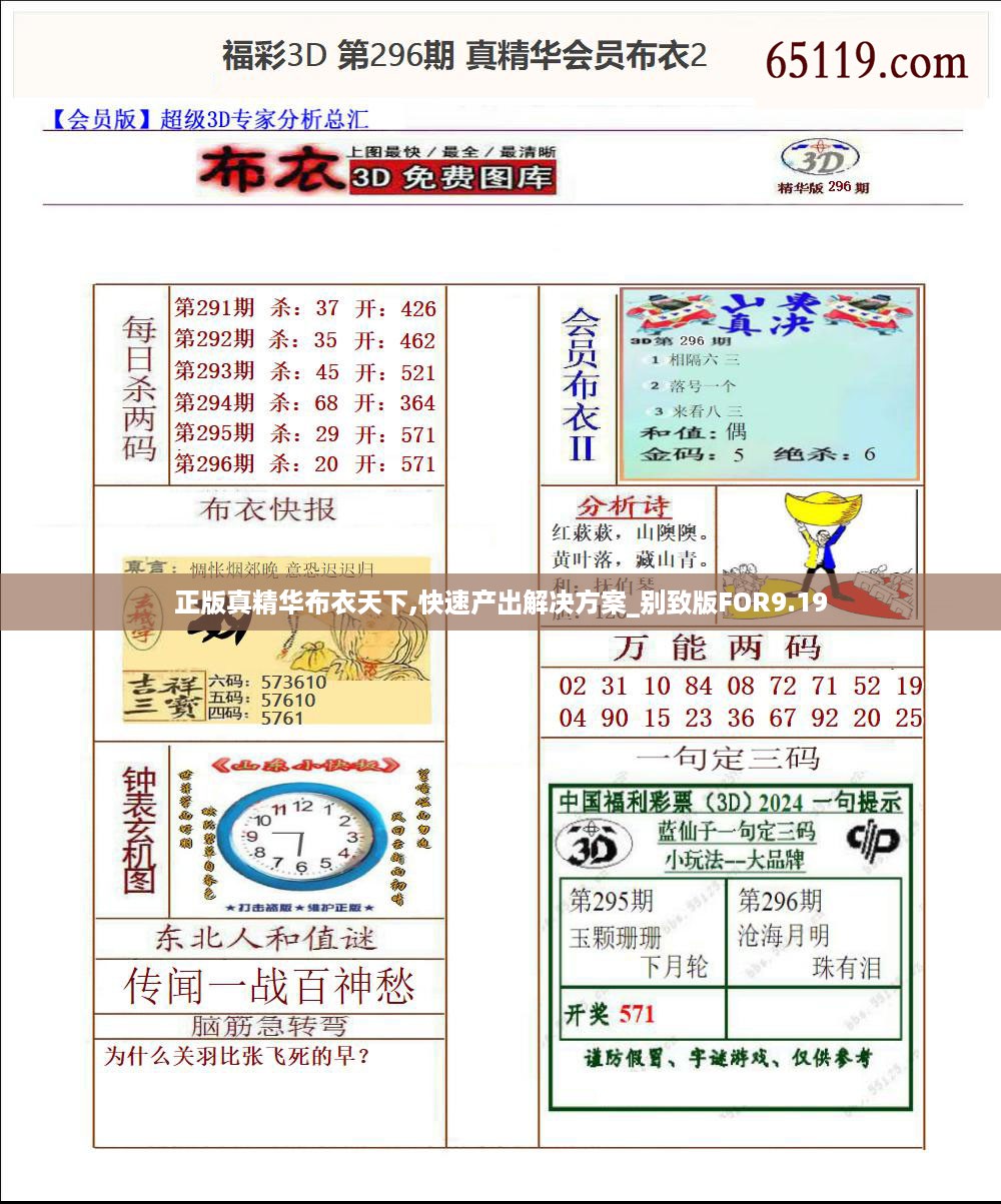 正版真精华布衣天下,快速产出解决方案_别致版FOR9.19