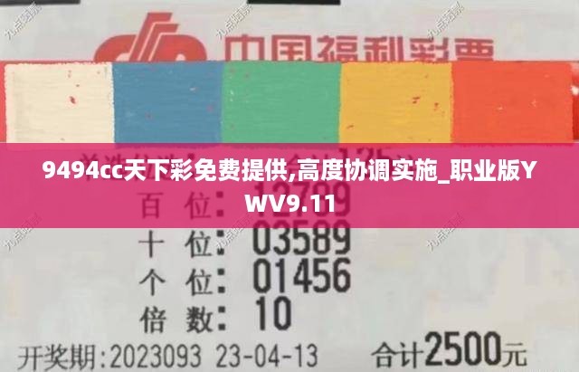 9494cc天下彩免费提供,高度协调实施_职业版YWV9.11