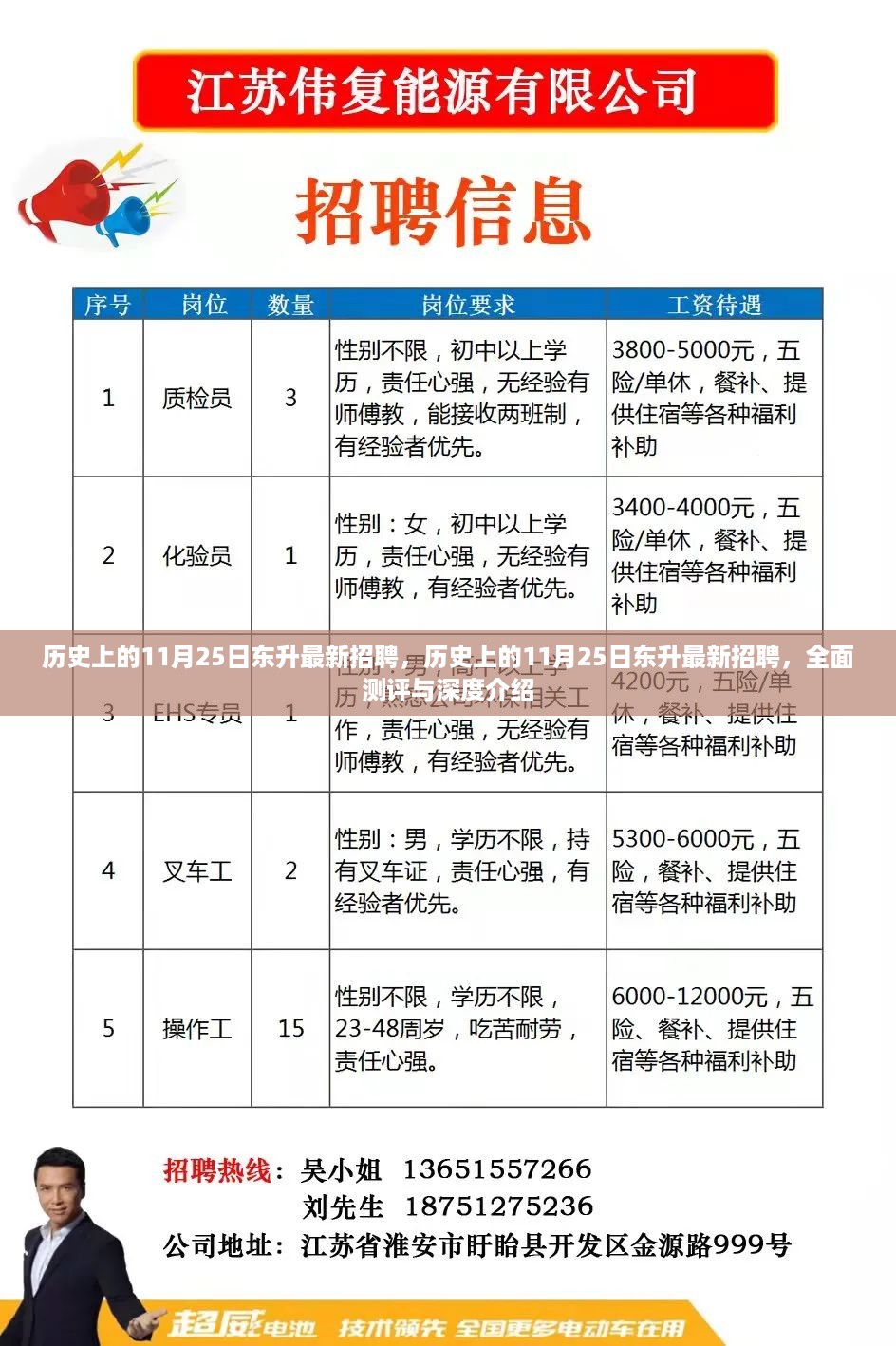 历史上的11月25日东升最新招聘，全面测评与深度介绍