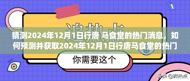 全面步骤指南，预测并获取行唐马食堂2024年12月1日热门消息