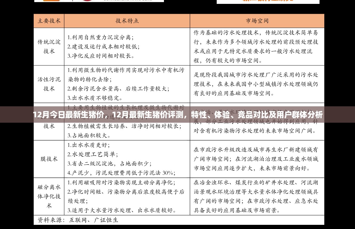 12月最新生猪价全面评测，特性、体验、竞品对比及用户群体深度分析