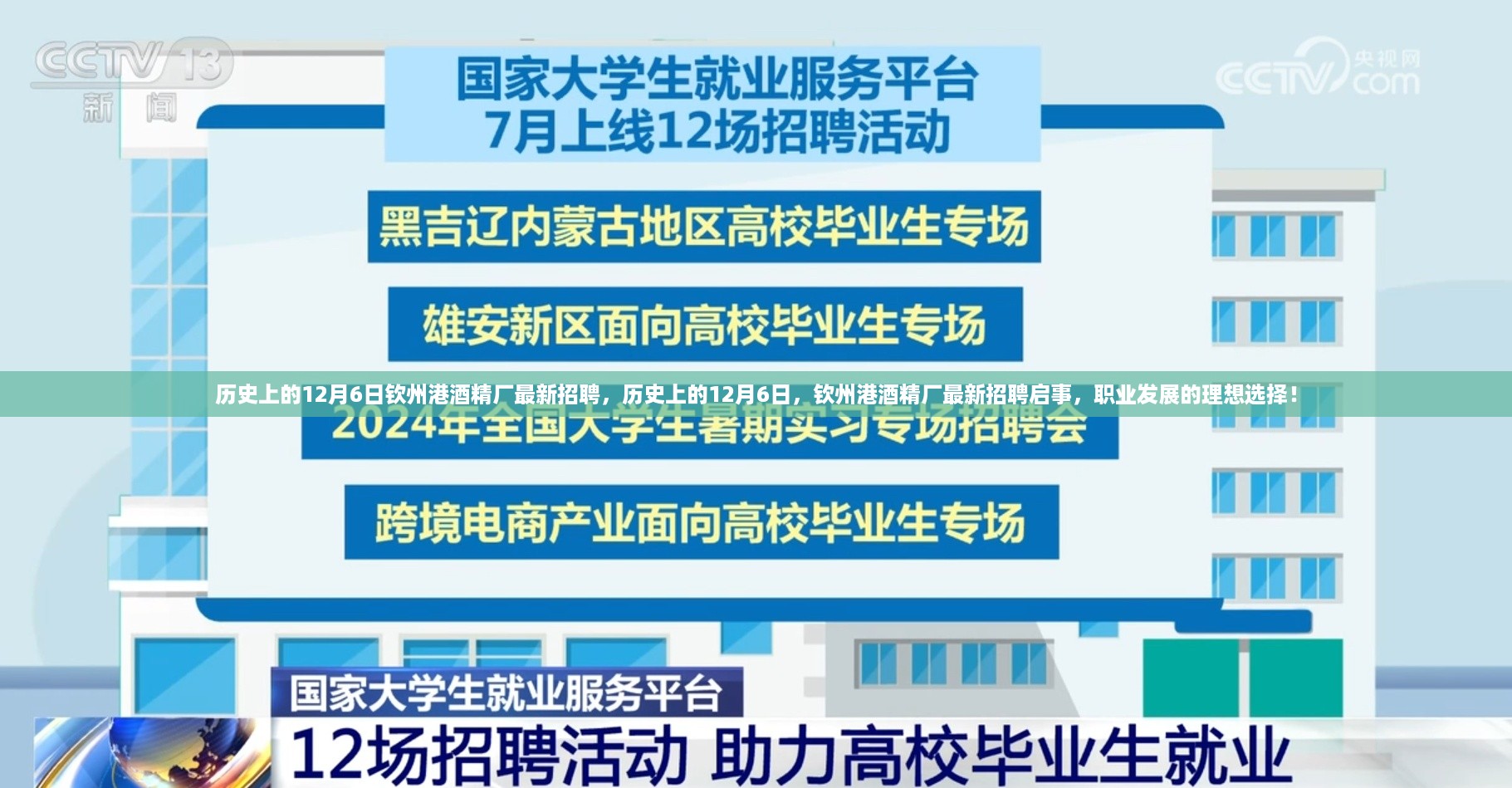 历史上的12月6日钦州港酒精厂最新招聘启事，职业发展的理想选择！