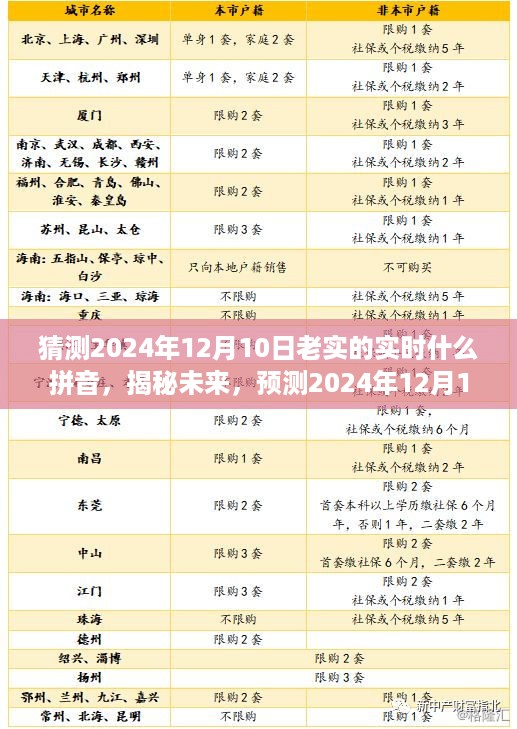 揭秘未来汉字拼音走向，预测2024年12月10日汉字拼音猜测与揭秘