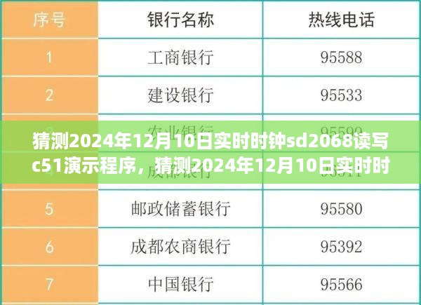 全面评测与介绍，猜测2024年12月10日实时时钟SD2068读写C51演示程序